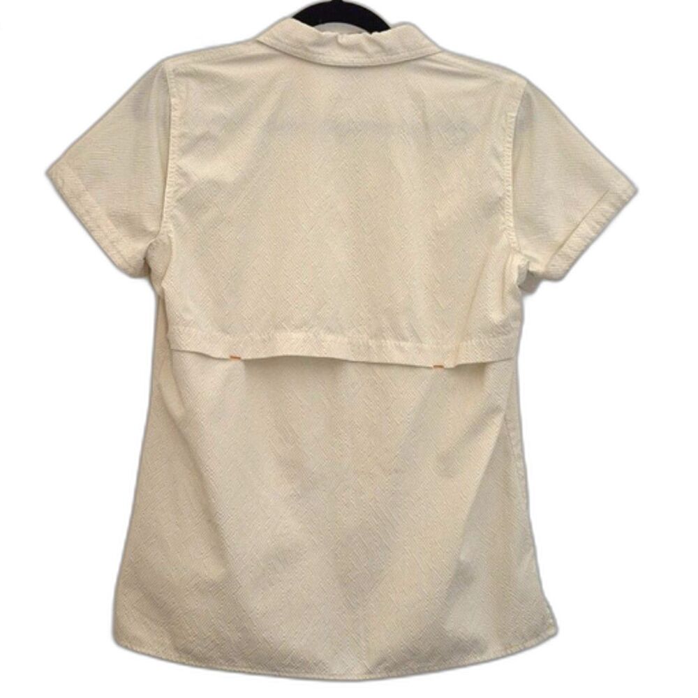 Orvis Vented Shirt S Button Down Short Sleeve Cream Color Fishing Performance - Picture 12 of 12